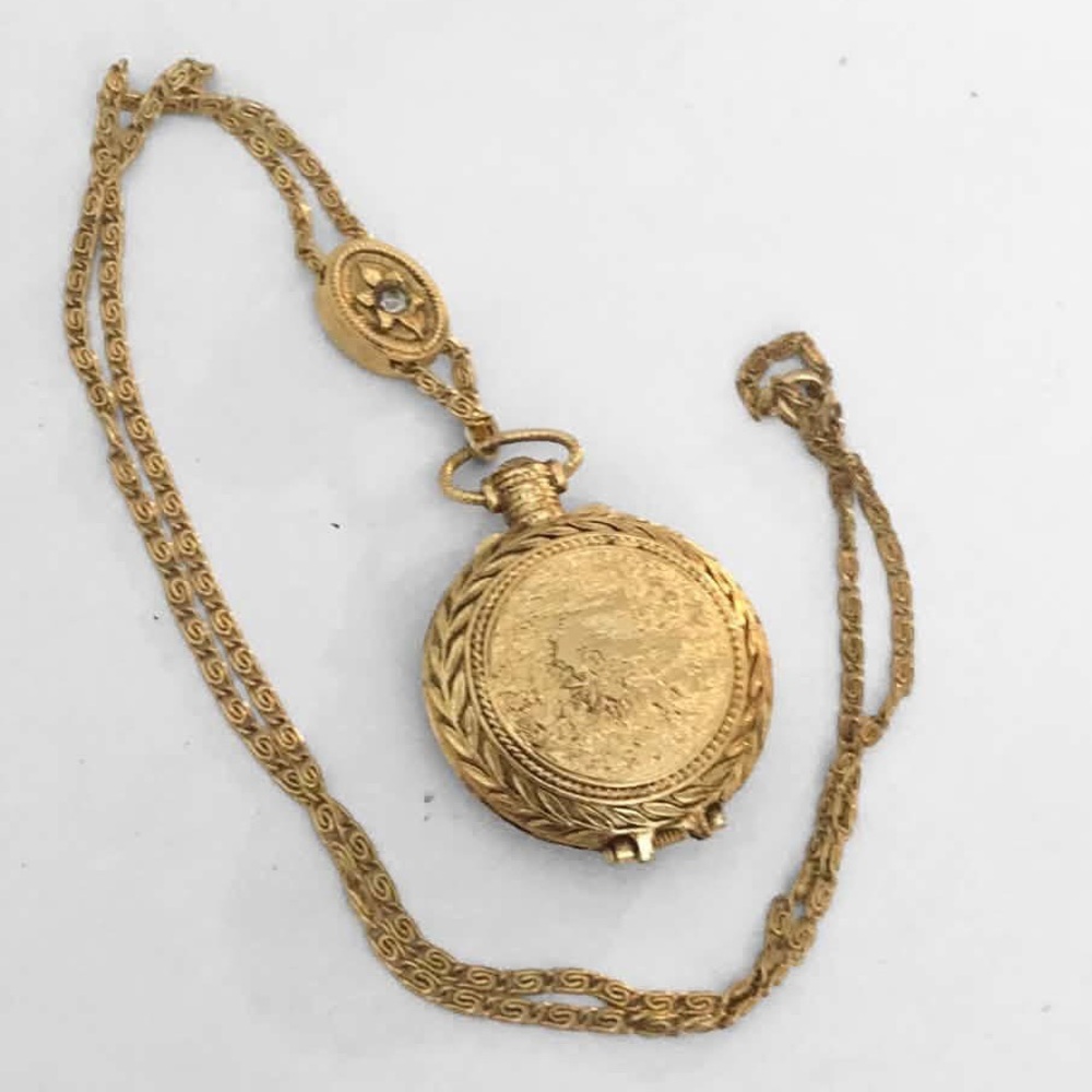 Max Factor Perfume Locket Necklace